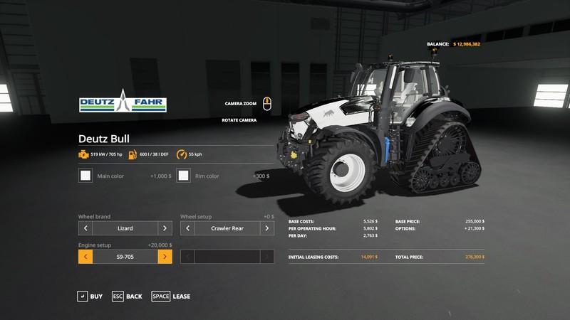 Мод Deutz Bull v 1.2.5 для Farming Simulator 2019