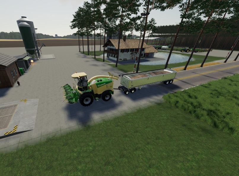 Мод Krone X-Collect 900-3 Poplar v 1.0.1 для Farming Simulator 2019