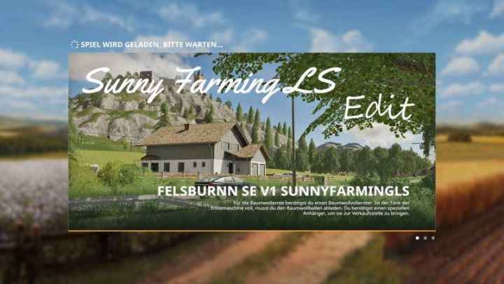 Мод Карта Felsbrunn SunnyFarmingLS Edit v 1.0 для Farming Simulator 2019