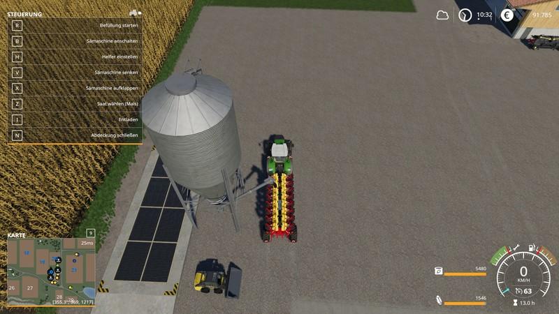 Мод Vaderstad Tempo L16SF (SiloFill) v 1.0 для Farming Simulator 2019