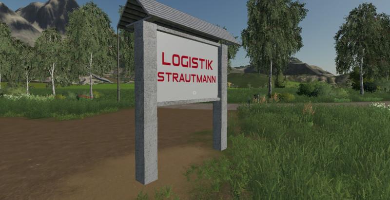 Мод Logistics Strautmann - Company shield v 1.0 для Farming Simulator 2019