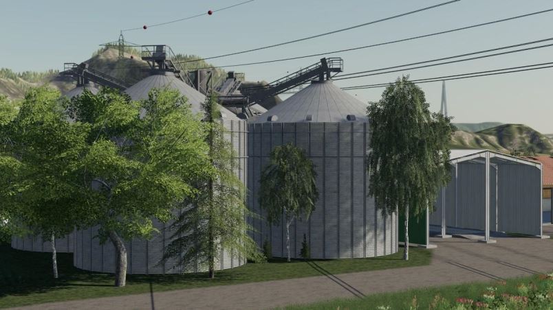 Мод Large silo facility v 1.3 для Farming Simulator 2019