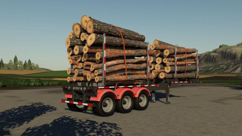 Мод Biobeltz Log Trailer TR 500 v 1.0.0.9 для Farming Simulator 2017