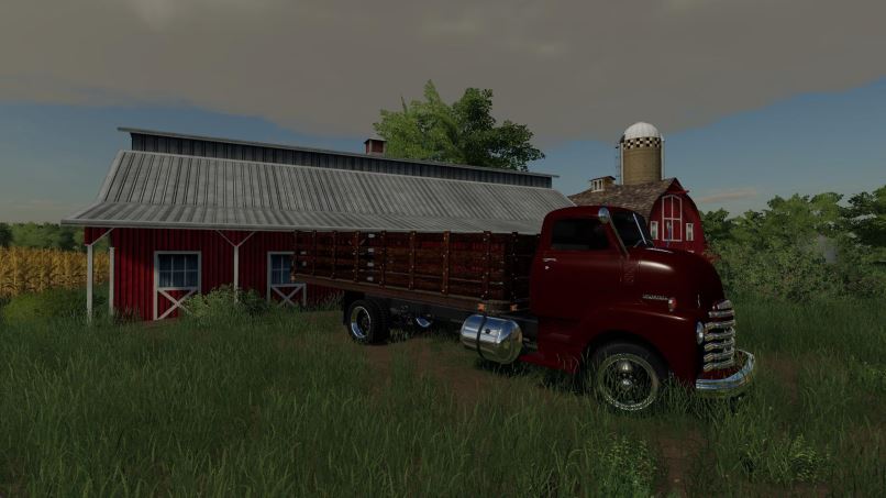 Мод 1948 Chevy COE flat deck v 1.0 для Farming Simulator 2019