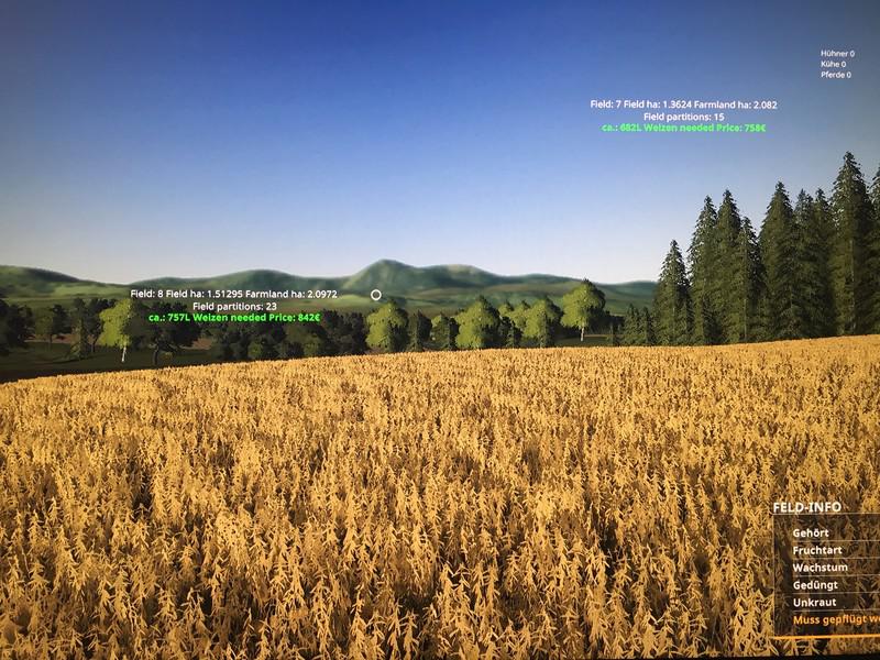 Мод Скрипт Field Data Beta v 0.0.0.2 для Farming Simulator 2019