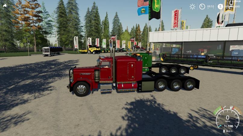 Мод Peterbilt 389 Heavy VE1 v 1.0 для Farming Simulator 2019