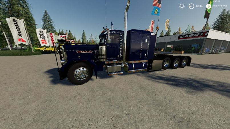 Мод Peterbilt 389 Heavy VE1 v 1.0 для Farming Simulator 2019