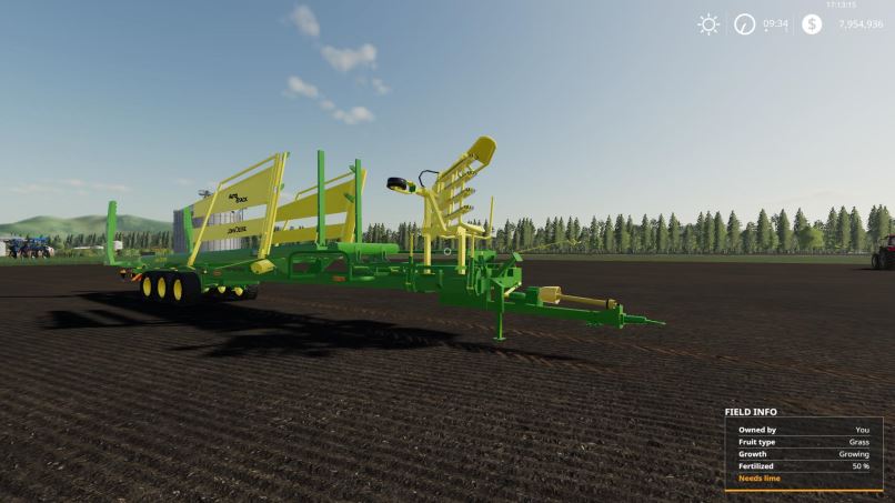 Мод John Deere Bale Grab v 2.0 для Farming Simulator 2019