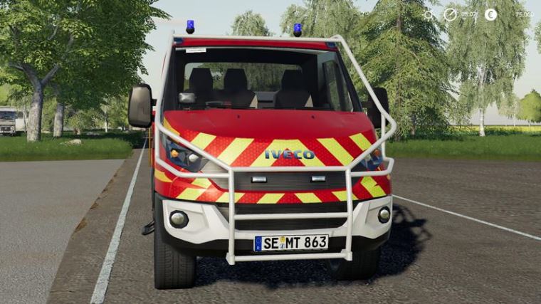 Мод Iveco Daily (Kaltenkirchen Fire Department) v 2.0 для Farming Simulator 2019