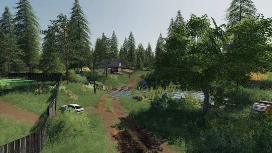 Мод Карта Село Молоково v 2.0.3 для Farming Simulator 2019