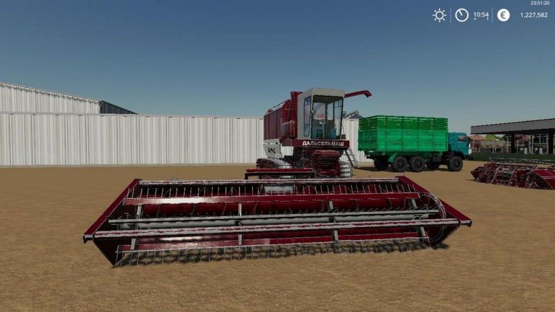 Мод Амур-680 с жатками v 1.0.0.2 для Farming Simulator 2019